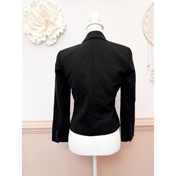 Chaiken and Capone Black Virgin Wool Tuxedo  Blazer Size 0 - Picture 4 of 8